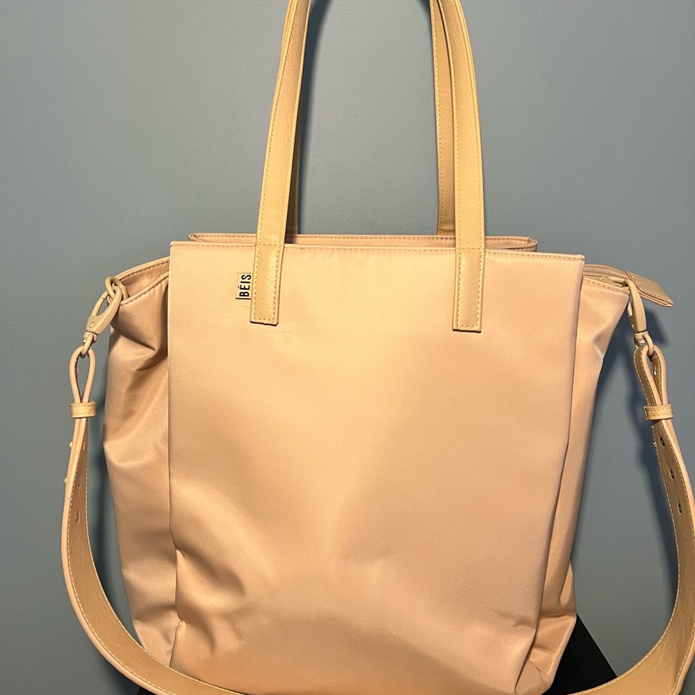 Beis Beige Commuter Tote Bag